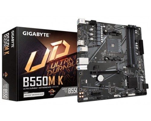 GIGABYTE B550M K 1.0 PLACA BASE AMD B550 ZÓCALO AM4 MICRO ATX· (Espera 4 dias)